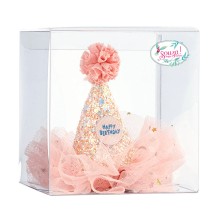 souza birthday hat on clip in gift box