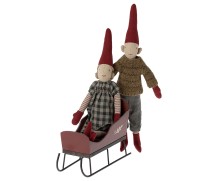 maileg sleigh, mini - red