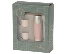 maileg thermos and cups - soft coral