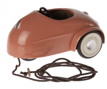 maileg mouse car - coral