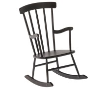 maileg rocking chair, mini - anthracite