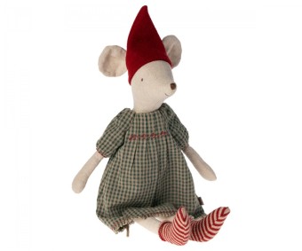 maileg christmas mouse, medium- girl