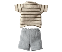 maileg striped blouse & shorts, size 1