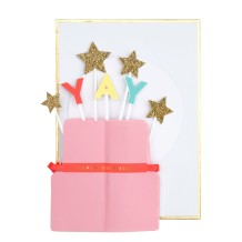 meri meri yay cake stand-up card