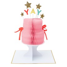 meri meri yay cake stand-up card