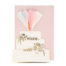 meri meri floral cake stand-up card