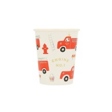 meri meri fire truck cups