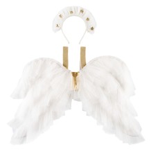 meri meri tulle ruffle angel wings & headband