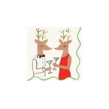 meri meri mr & mrs reindeer napkins