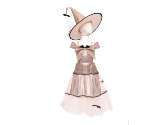 glam witch dress & hat (7-8 jr)