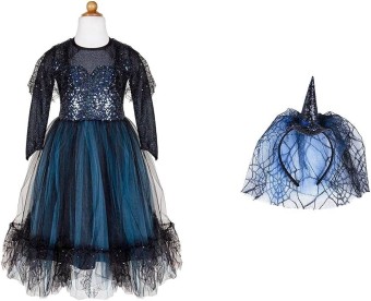 luna the midnight witch dress & headband (5-6 jr) 