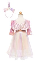 alicorn dress, wings & headband (5-6 jr)