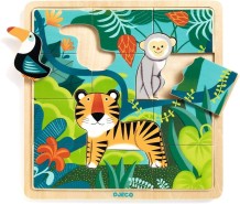 djeco puzzle - jungle (15 pcs)