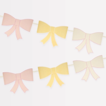 meri meri 3D paper bow garland