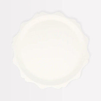 meri meri cream decorative edge compostable side plates 