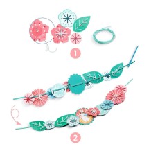 djeco diy set kettingen maken - flora