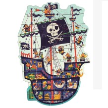 djeco grote puzzel - piratenschip (36 st)