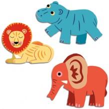 djeco stickers - safari dieren