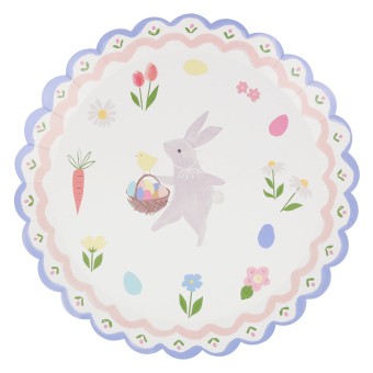 meri meri easter bunny dinner plates