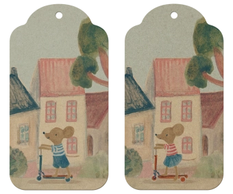 maileg gift tags, mouse (12 st)