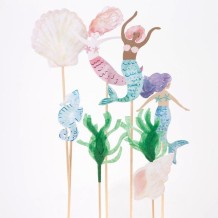 meri meri mermaid cake toppers