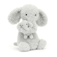 jellycat knuffel huddles grey elephant