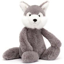 jellycat knuffel bashful wolf original, medium