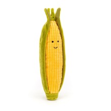 jellycat soft toy vivacious vegetable sweetcorn