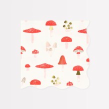 meri meri merry mushroom napkins, large