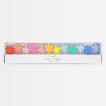 meri meri rainbow star candles