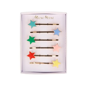 meri meri enamel star hair slides 