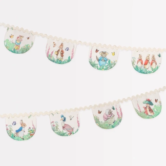 meri meri peter rabbit fabric garland