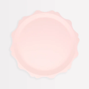 meri meri pink decorative edge compostable side plates 