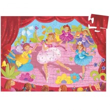 djeco silhouette puzzel - ballerina (36 st)