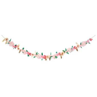 meri meri rose blossom garland