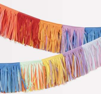 meri meri bright fringe garland