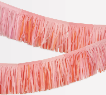 meri meri pink fringe garland