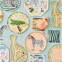 meri meri safari animals dinner plates