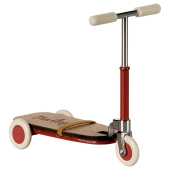 maileg kick board, mouse - red