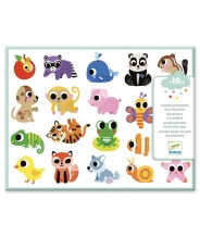 djeco stickers - babydieren