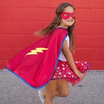 superhero tutu, cape & mask (6-8 yrs)