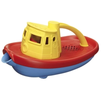 green toys tugboat - yellow