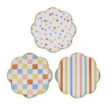 meri meri colorful pattern side plates