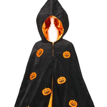 souza halloween pumpkin cape, 4-8 yrs / 104-128 cm