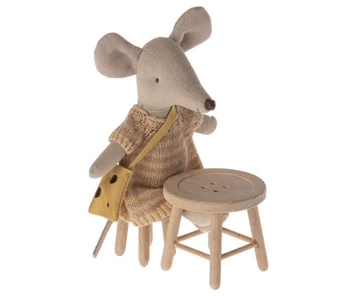 maileg table and stool set, mouse