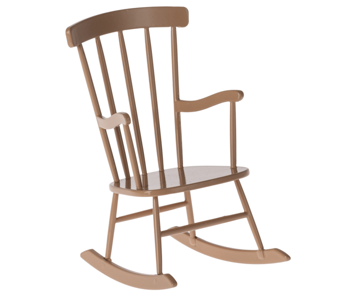 maileg rocking chair, mini - dark powder
