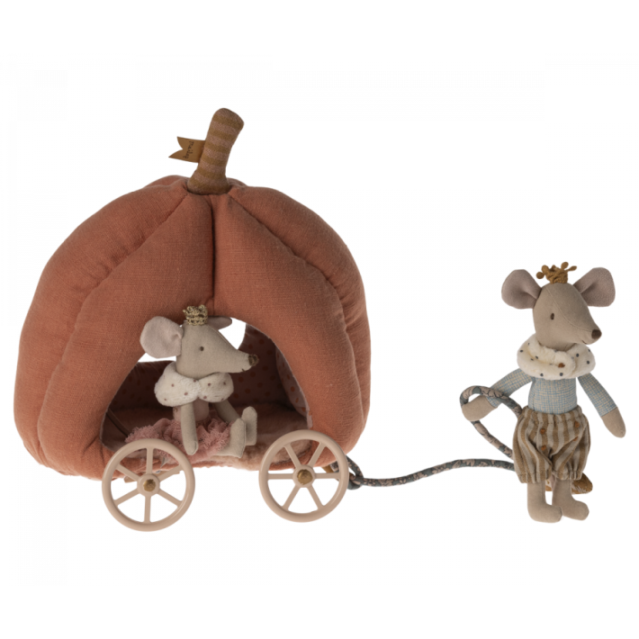 maileg pumpkin carriage, mouse