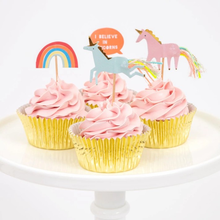 meri meri unicorn cupcake kit (24 st)