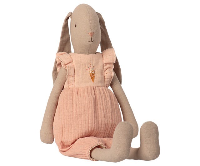 maileg bunny size 3 in dress - rose