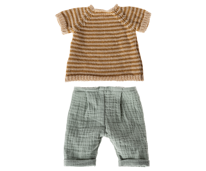 maileg knitted shirt & pants, size 3